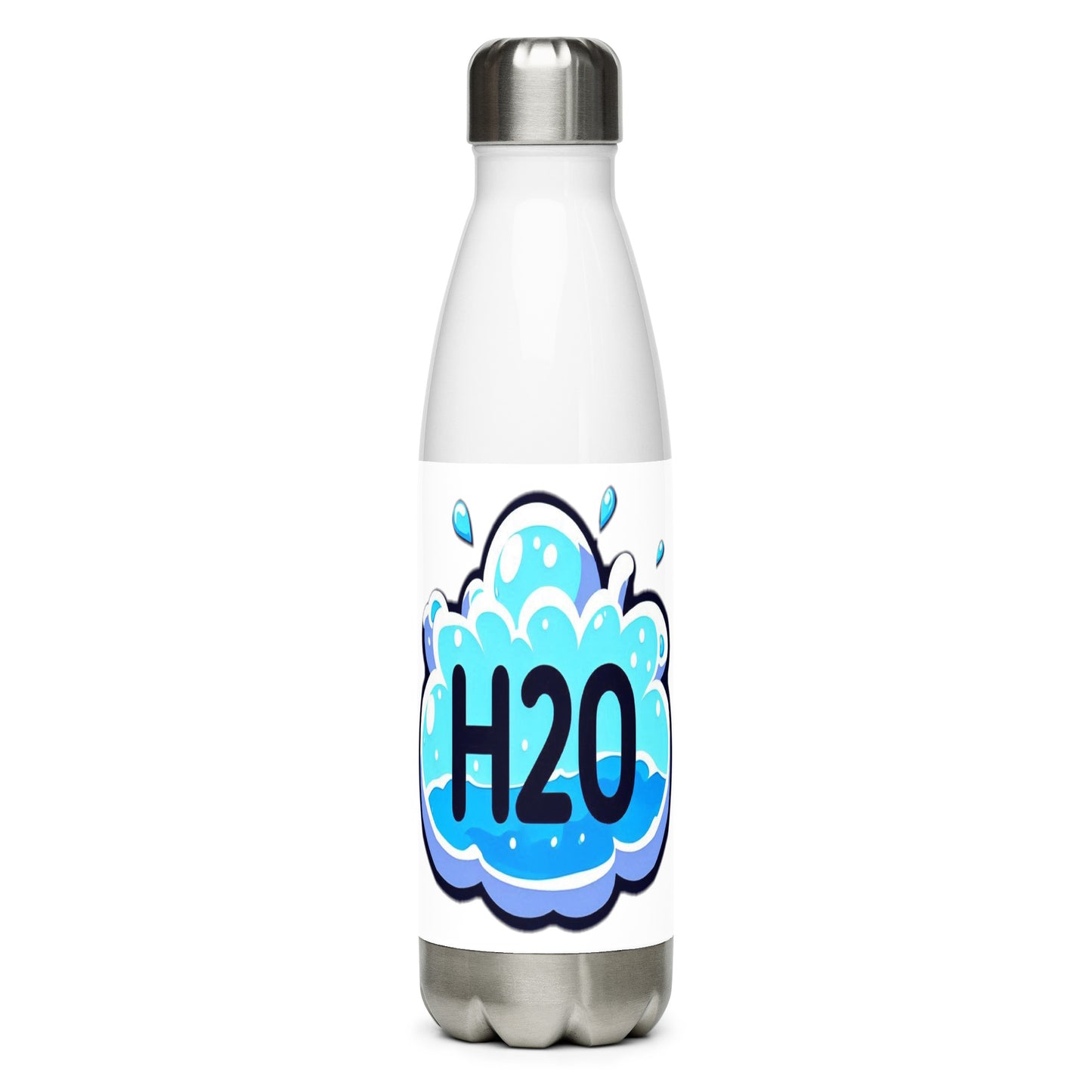 Borraccia Sport H2O Alluminio Argento
