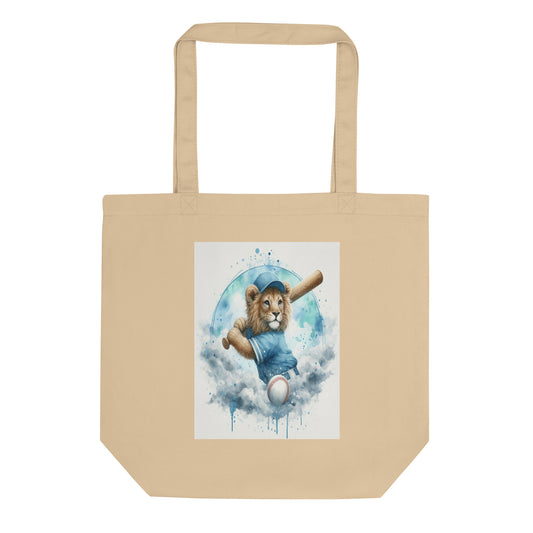Borsa Spesa Cotone Naturale | Illustrazione Leone | Ecologica Riutilizzabile | Idea Regalo Originale